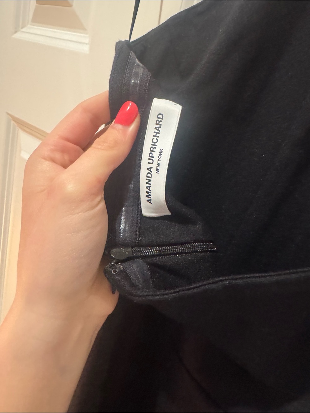 Amanda Uprichard Black Halter Jumpsuit with Twist Neck - Picture 3 of 3